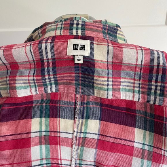 Uniqlo Button Down Shirt, Checkered, 100% cotton - Picture 6 of 8